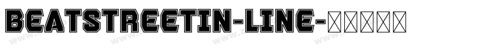 BeatStreetIn-Line字体转换