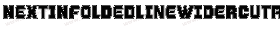 NextInFoldedLineWiderCutRegular-1V6e字体转换