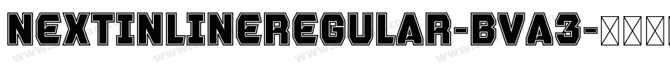 NextInLineRegular-BVA3字体转换