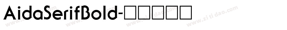 AidaSerifBold字体转换