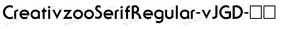 CreativzooSerifRegular-vJGD字体转换
