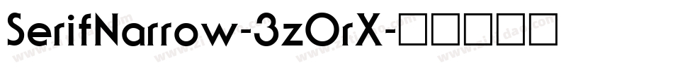 SerifNarrow-3zOrX字体转换