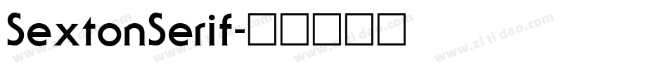 SextonSerif字体转换