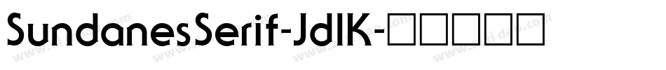 SundanesSerif-JdlK字体转换