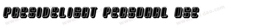 PresideLight_PERSONAL_USE字体转换