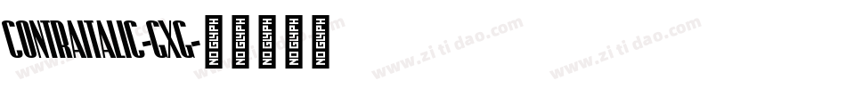 ContraItalic-GXG字体转换