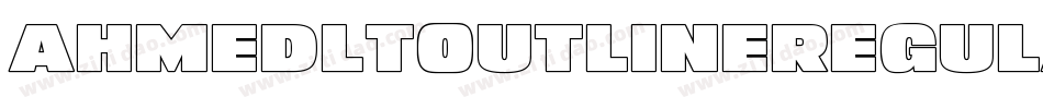AhmedLTOutlineRegular字体转换