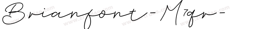 Brianfont-M7qr字体转换