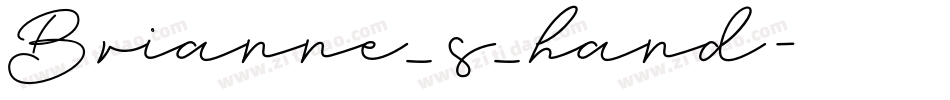 Brianne_s_hand字体转换