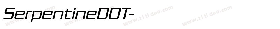 SerpentineDOT字体转换