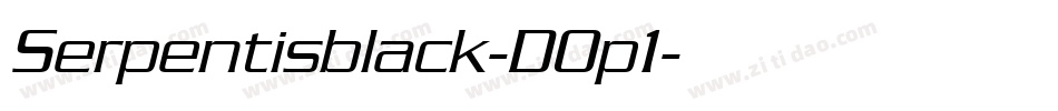 Serpentisblack-DOp1字体转换