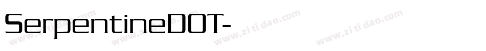 SerpentineDOT字体转换