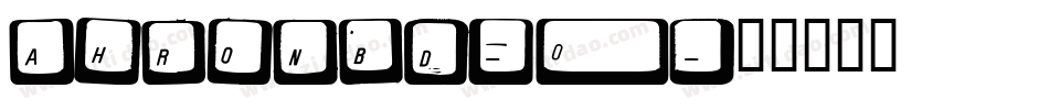 ahronbd_0字体转换