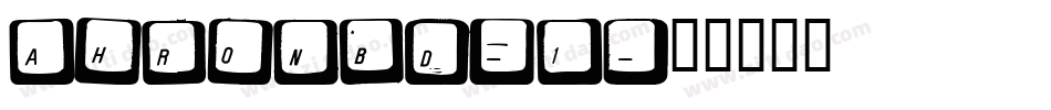 ahronbd_1字体转换