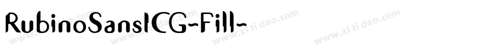 RubinoSansICG-Fill字体转换