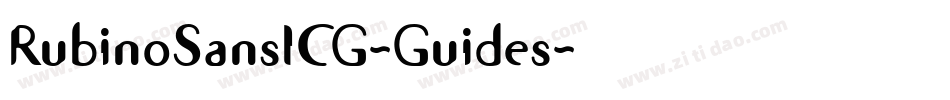 RubinoSansICG-Guides字体转换