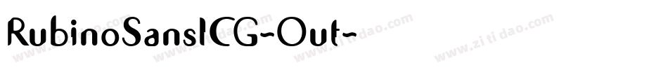 RubinoSansICG-Out字体转换