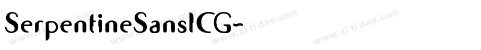 SerpentineSansICG字体转换