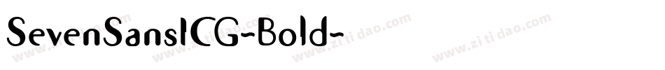 SevenSansICG-Bold字体转换