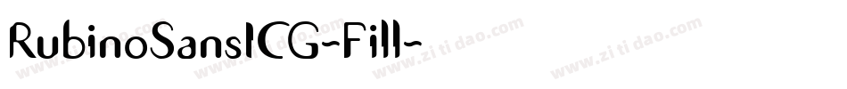 RubinoSansICG-Fill字体转换