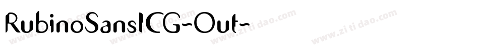 RubinoSansICG-Out字体转换