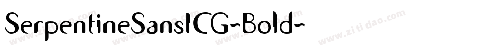 SerpentineSansICG-Bold字体转换