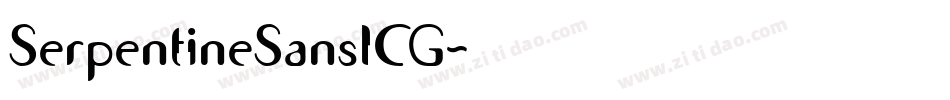 SerpentineSansICG字体转换