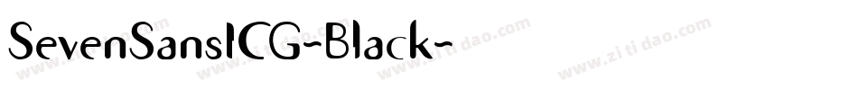 SevenSansICG-Black字体转换