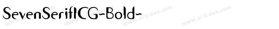 SevenSerifICG-Bold字体转换
