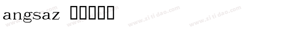angsaz字体转换