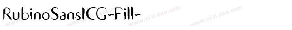 RubinoSansICG-Fill字体转换