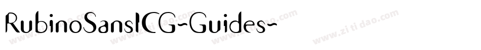 RubinoSansICG-Guides字体转换