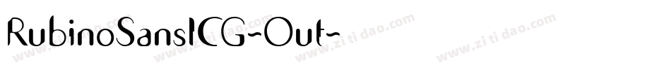RubinoSansICG-Out字体转换