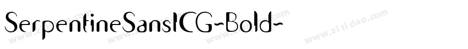 SerpentineSansICG-Bold字体转换