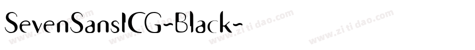 SevenSansICG-Black字体转换