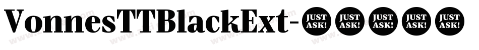 VonnesTTBlackExt字体转换