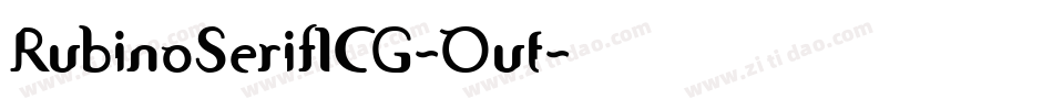 RubinoSerifICG-Out字体转换