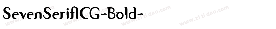 SevenSerifICG-Bold字体转换
