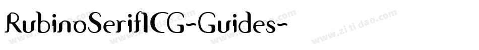 RubinoSerifICG-Guides字体转换