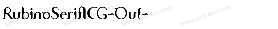 RubinoSerifICG-Out字体转换