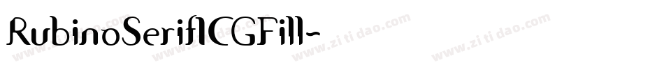 RubinoSerifICGFill字体转换