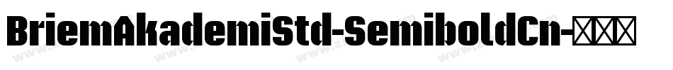 BriemAkademiStd-SemiboldCn字体转换 BriemAkademiStd-SemiboldCn字体转换