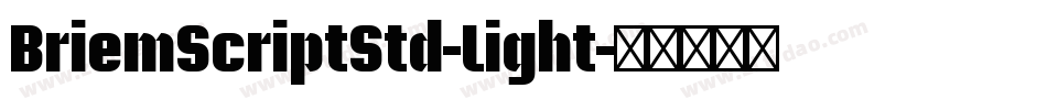 BriemScriptStd-Light字体转换