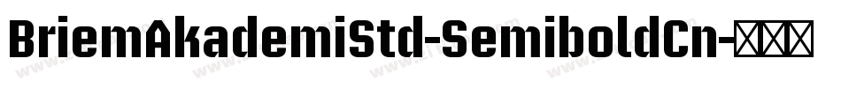 BriemAkademiStd-SemiboldCn字体转换 BriemAkademiStd-SemiboldCn字体转换