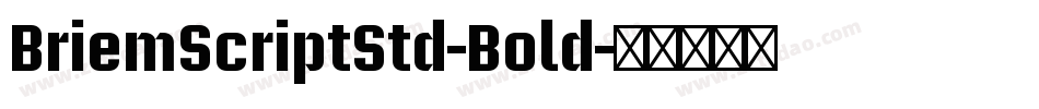 BriemScriptStd-Bold字体转换