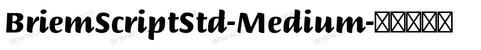 BriemScriptStd-Medium字体转换