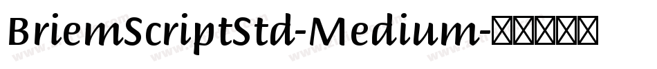 BriemScriptStd-Medium字体转换