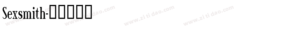 Sexsmith字体转换