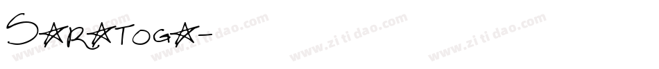 Saratoga字体转换