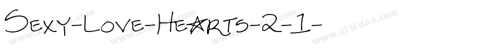 Sexy-Love-Hearts-2-1字体转换